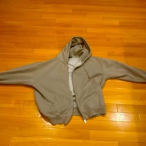 Brandy Melville oversized zip up hoodie